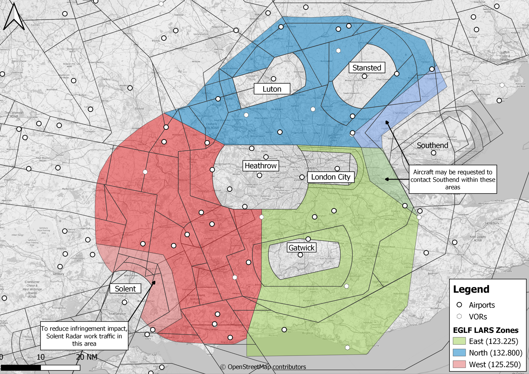 Farnborough LARS Sectors