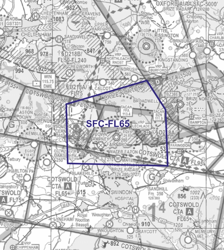 Restricted Airspace (Temporary) - Departures