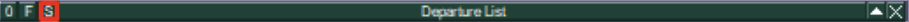 Departure List Header